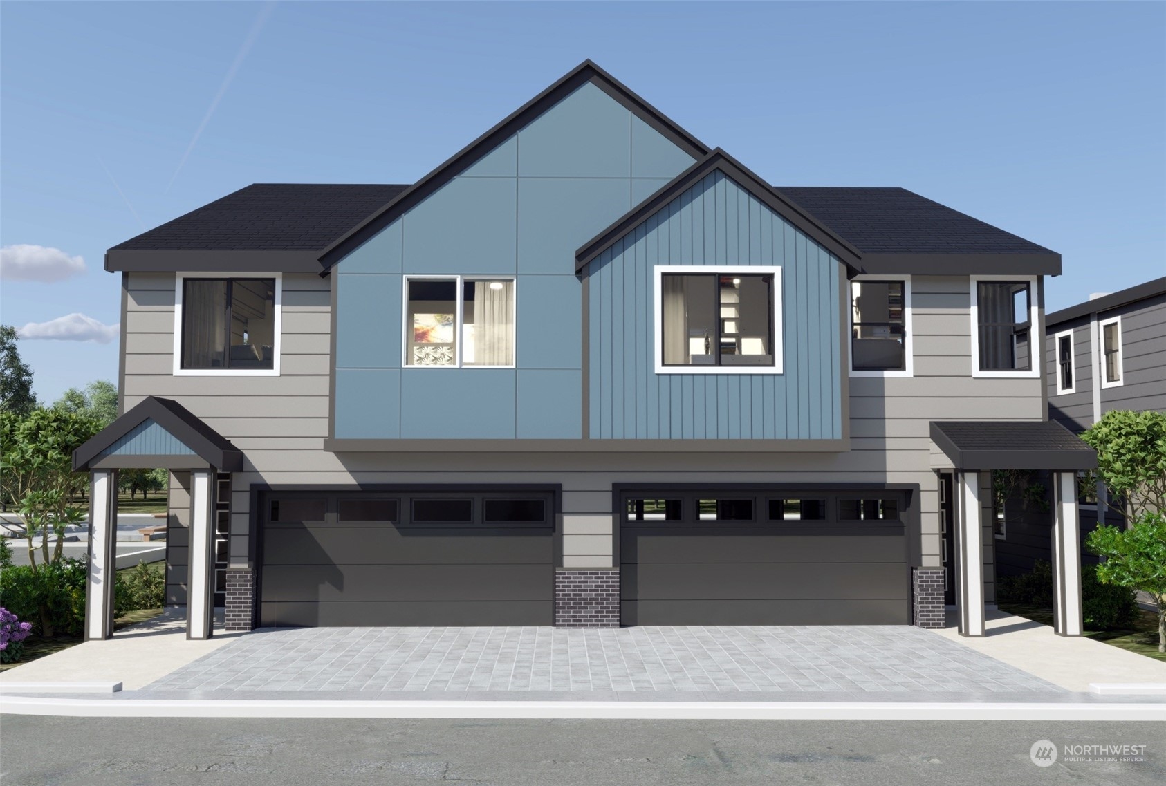 a view of a house with a balcony and wooden fence