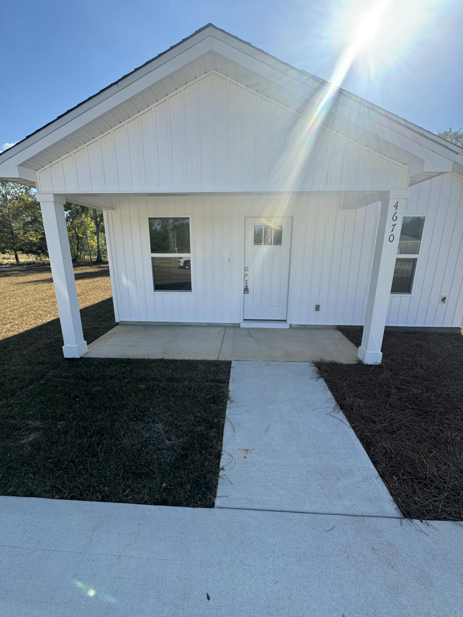 a view of front door