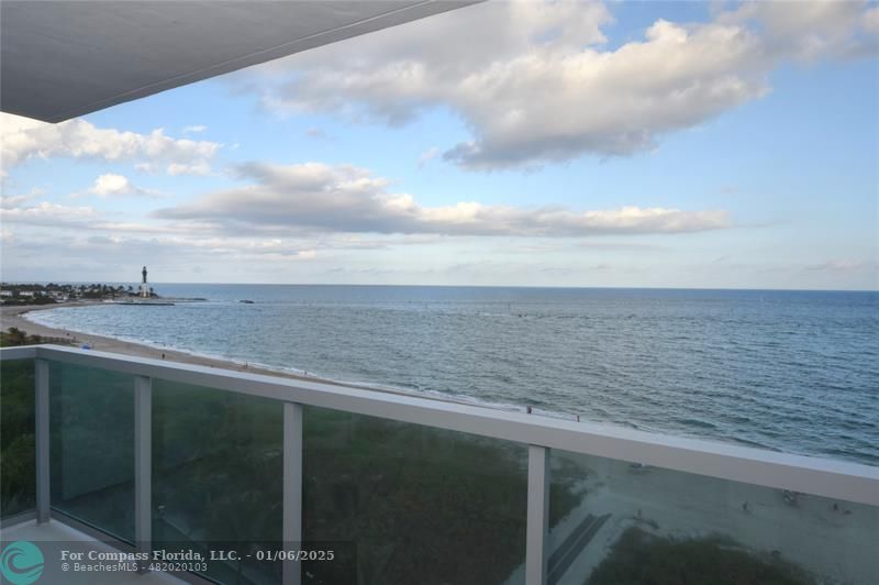 a view of beach and ocean