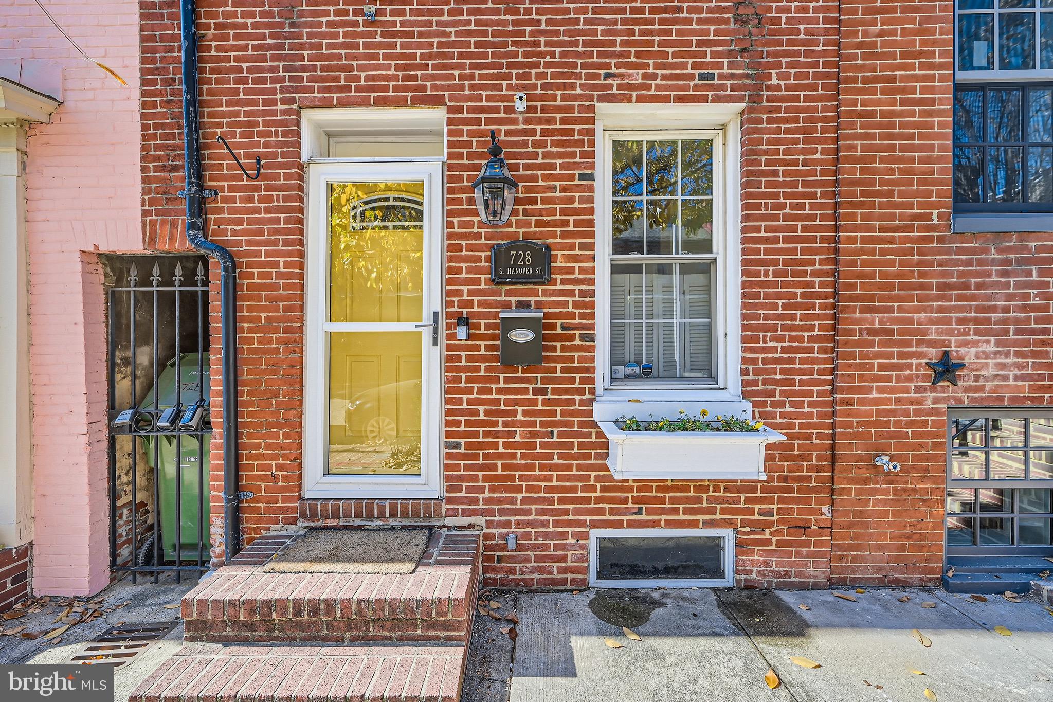 a front view of a house