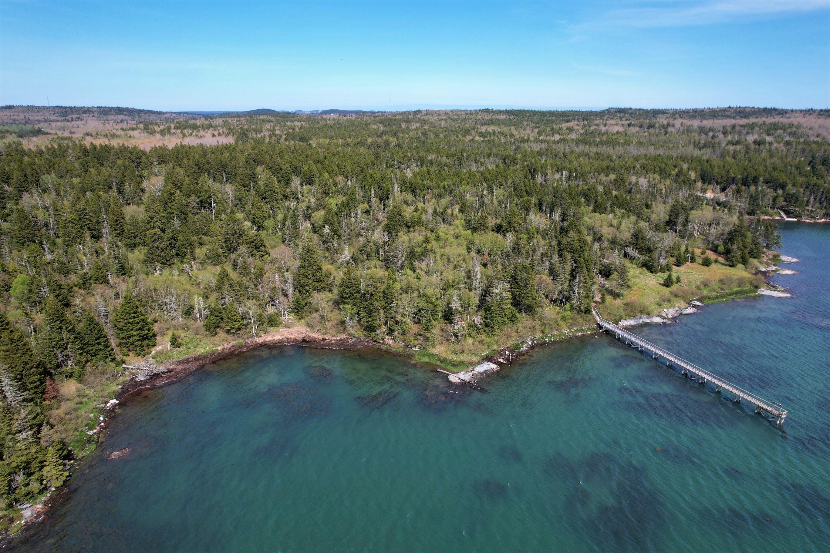 Aerial View of Shoreline & Lot