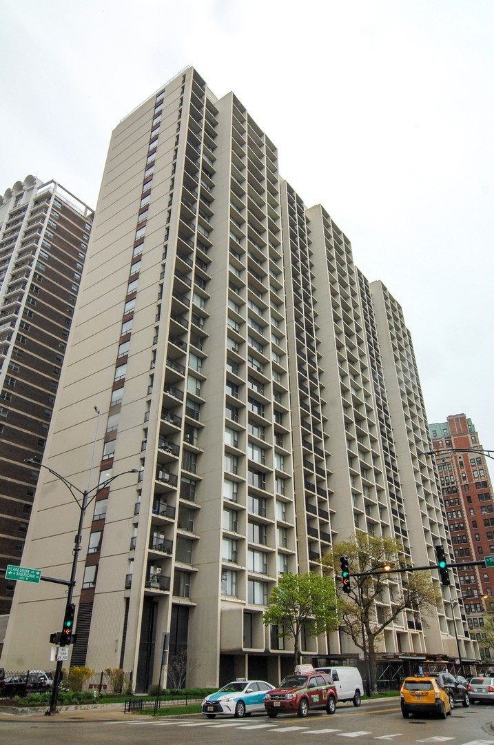 a front view of a building