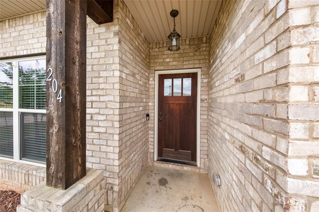 a view of front door of house