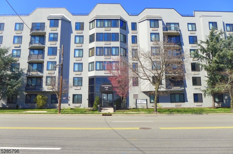 a front view of a building