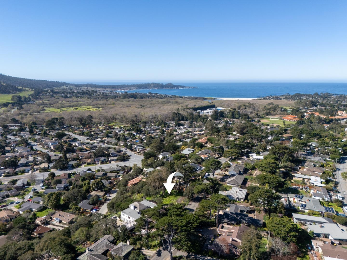 an aerial view of a city