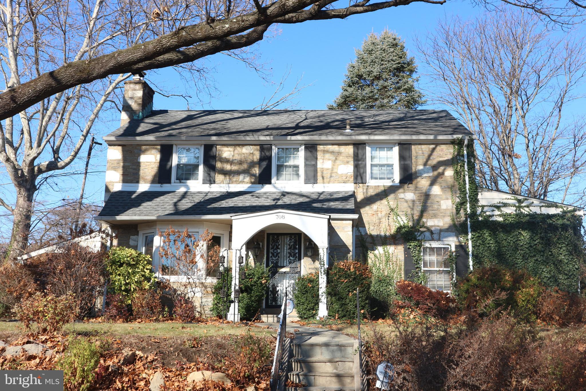 a front view of a house