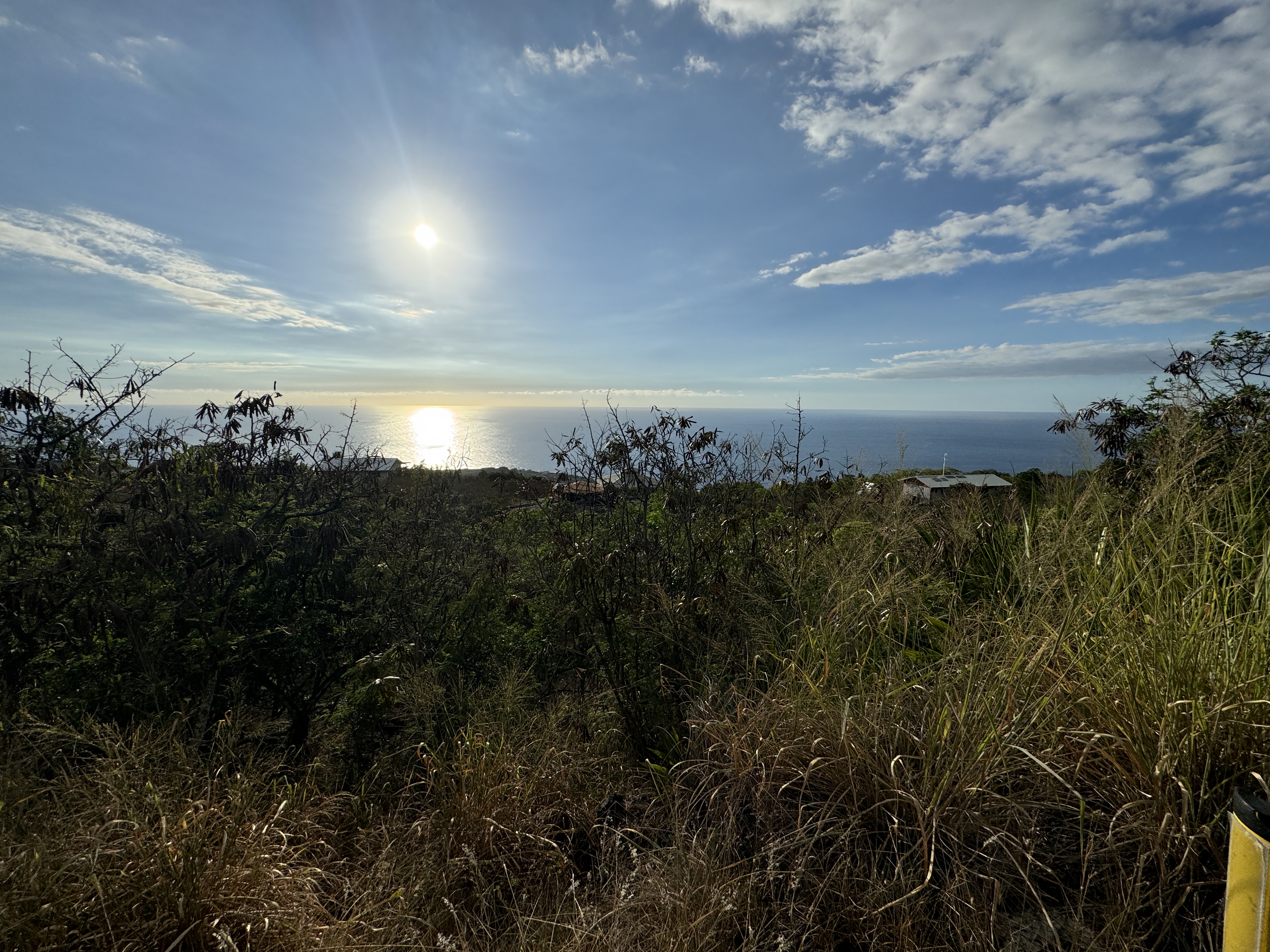 a view of a sunset