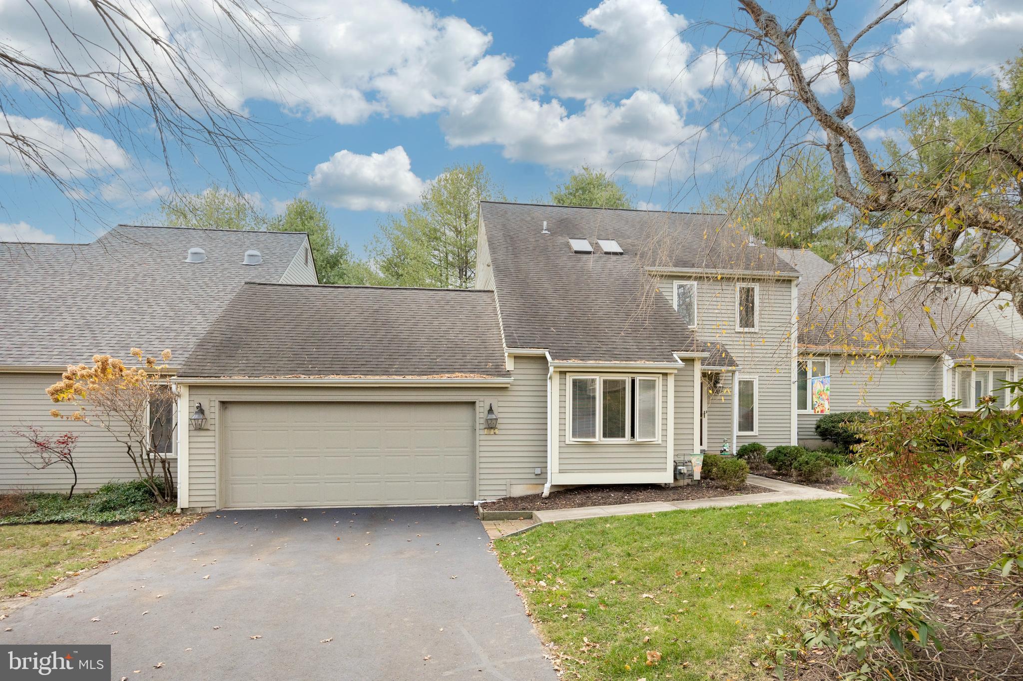 a house view with a garden space