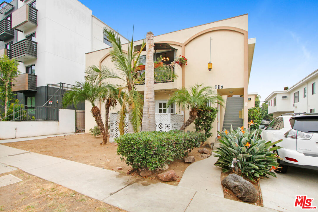 a front view of a multi story residential apartment building