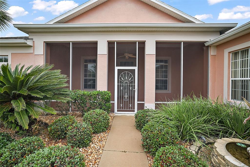 Screened in front entrance