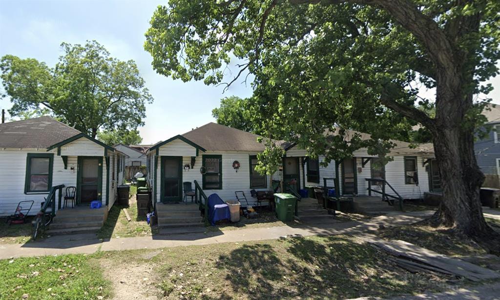 a view of a house with a patio