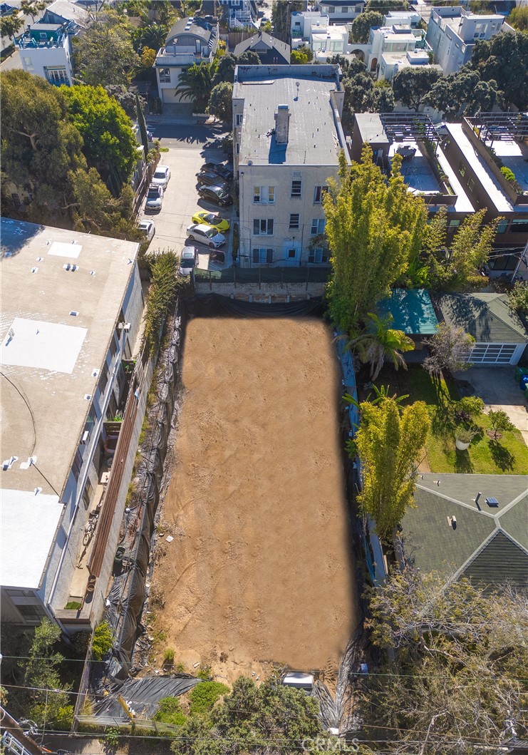 a aerial view of a house