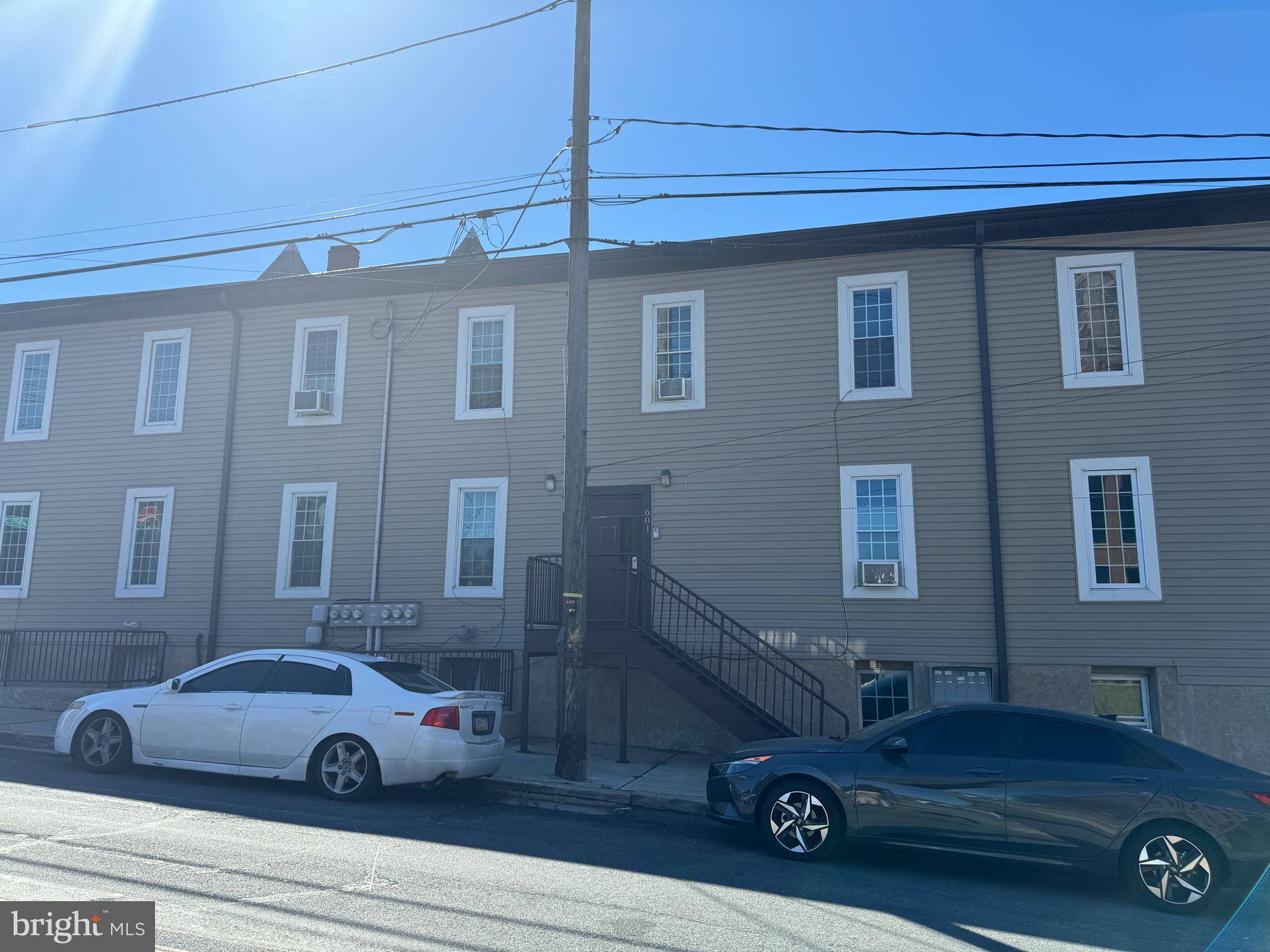 a car parked in front of a house