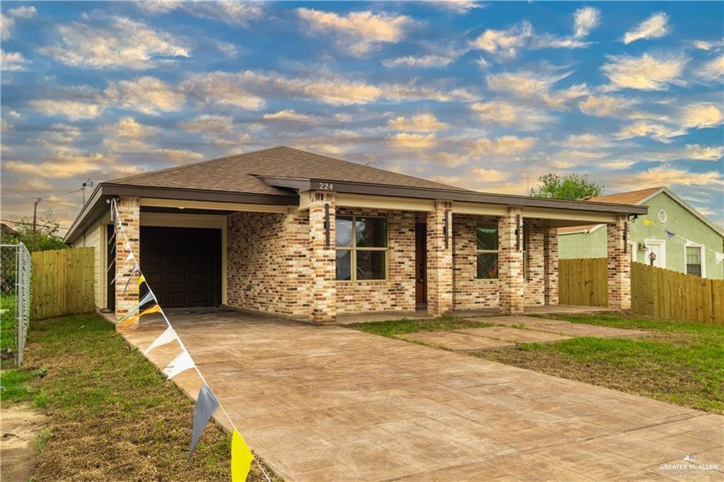 Ranch-style house with a garage