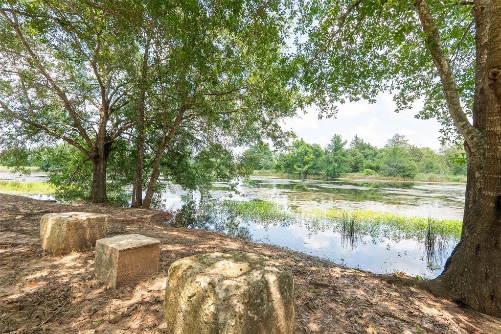 a view of lake from a house