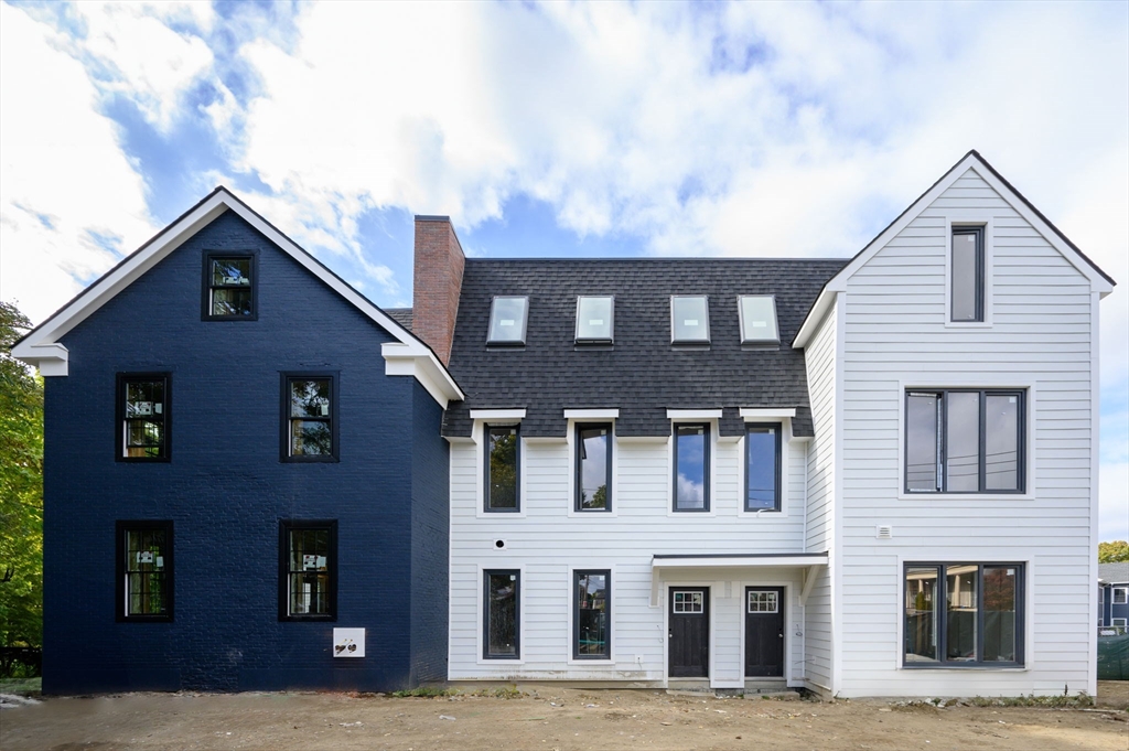 a front view of a house