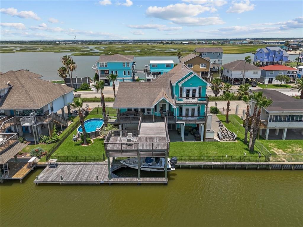 Stunning canal home surrounded by water views.