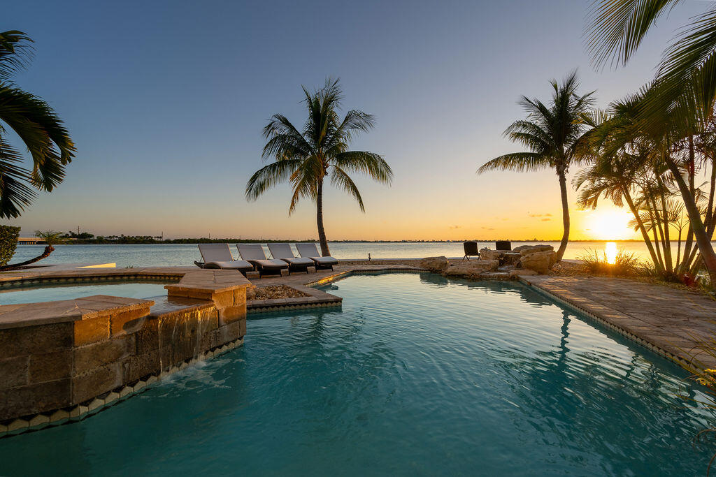 a view of a lake with outdoor space