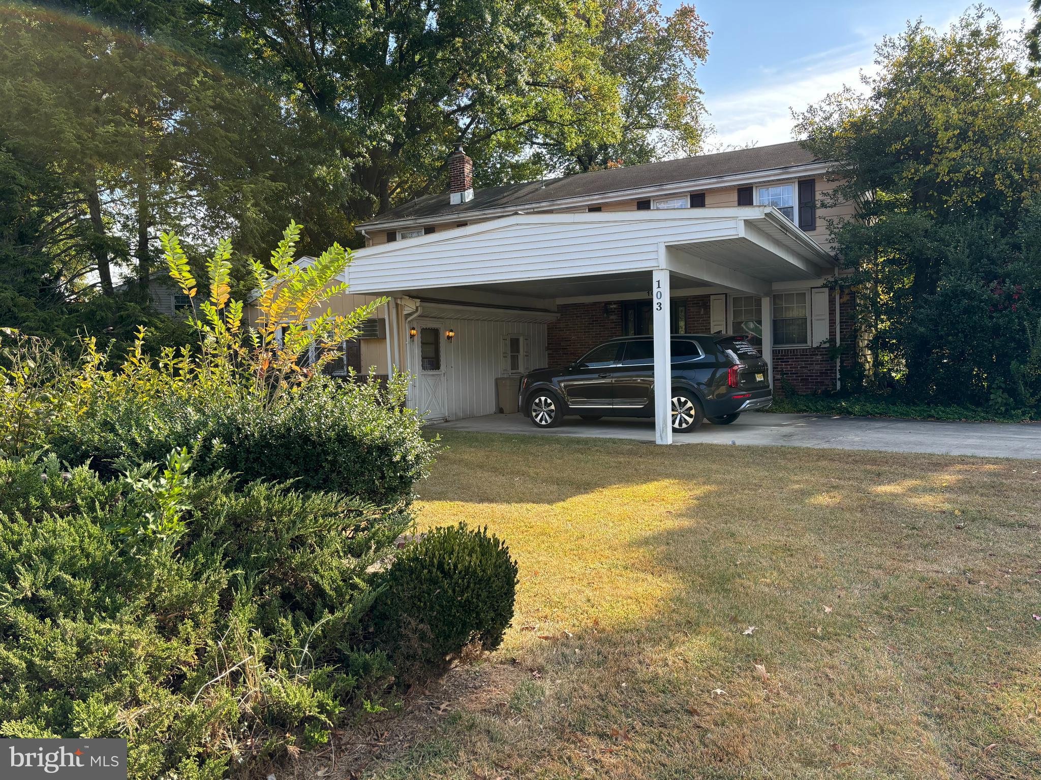 a view of a house with patio