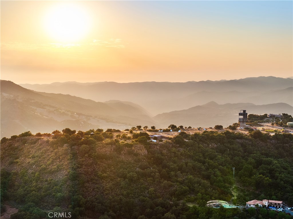 a view of city and mountain