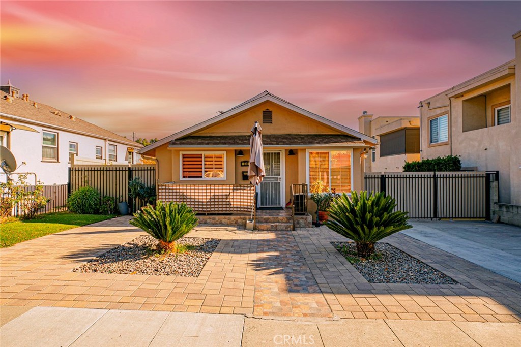 a view of a house with a patio