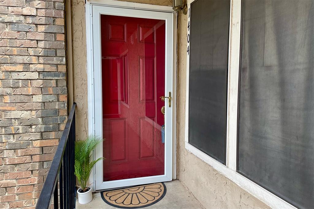 a view of front door