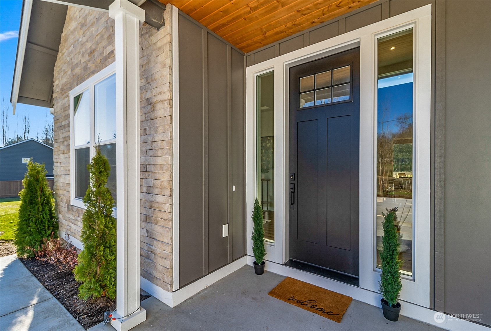 a view of an entryway door