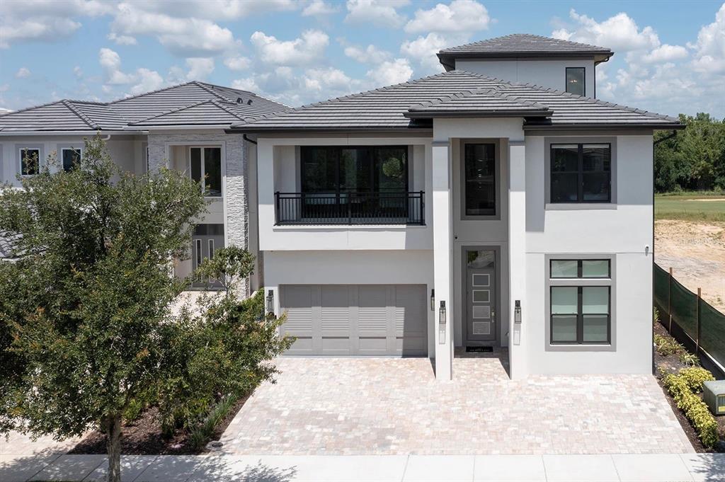 a view of outdoor space yard and front view of a house