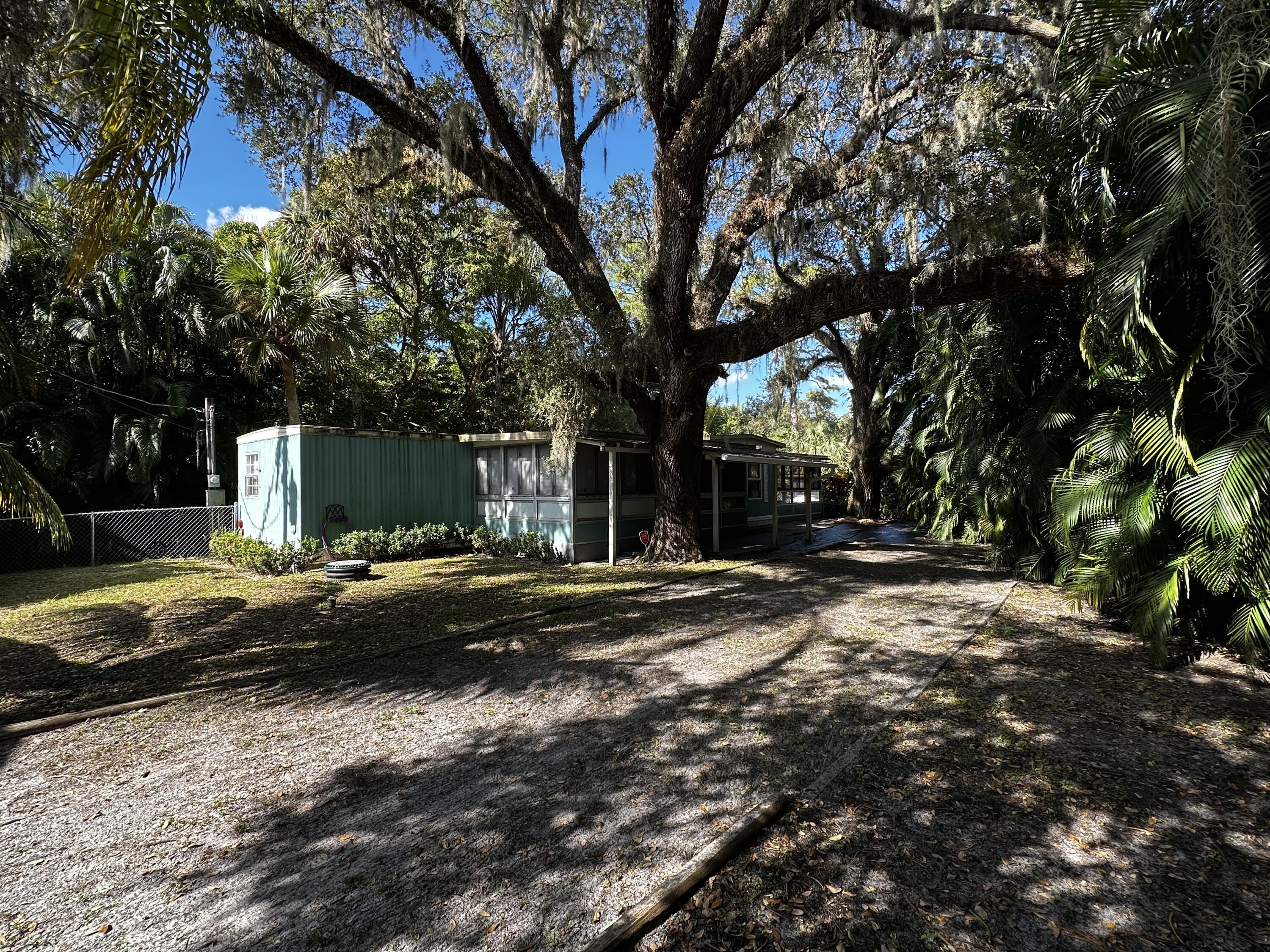 a view of a house with yard and a tree