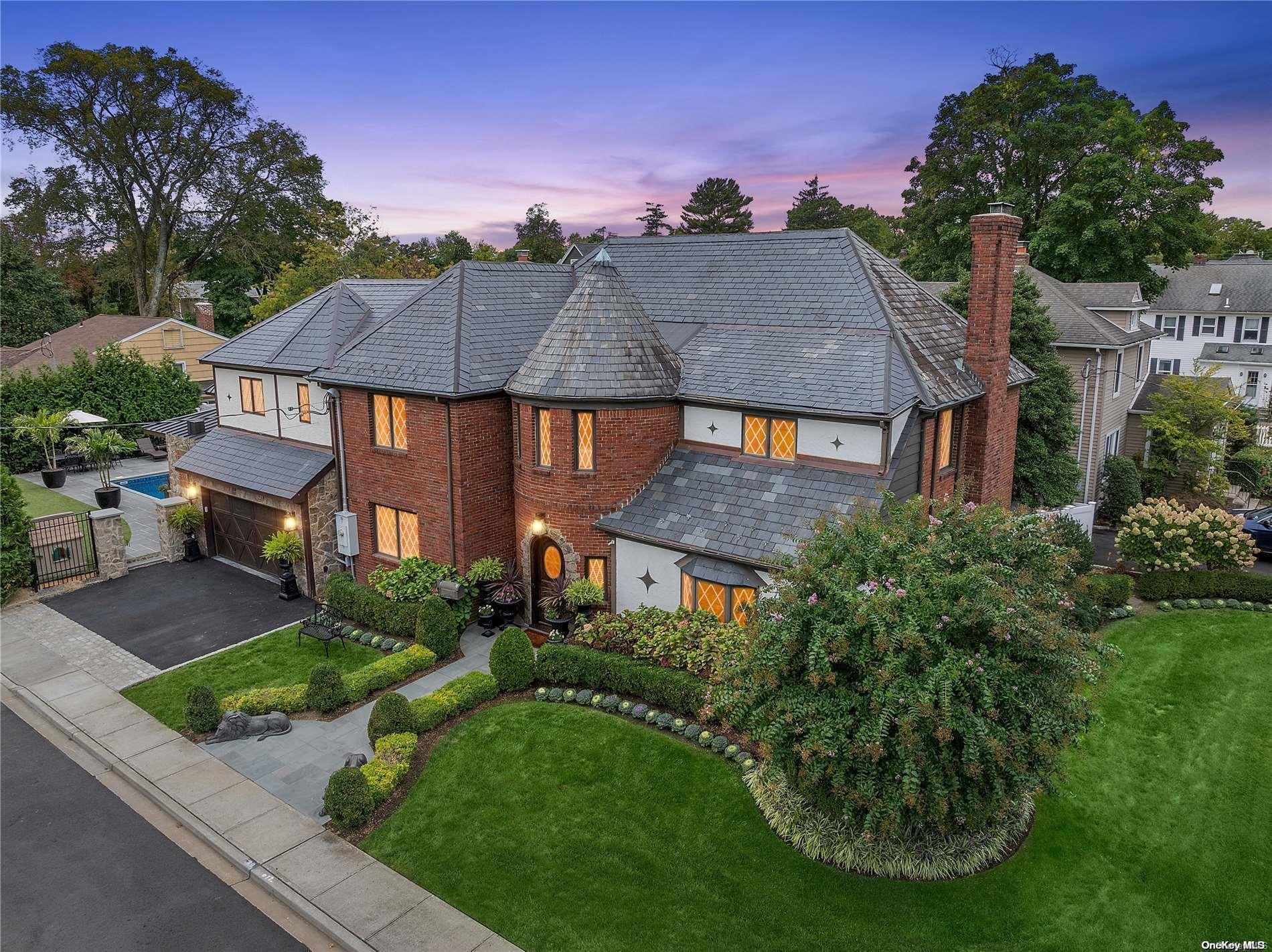 a aerial view of a house