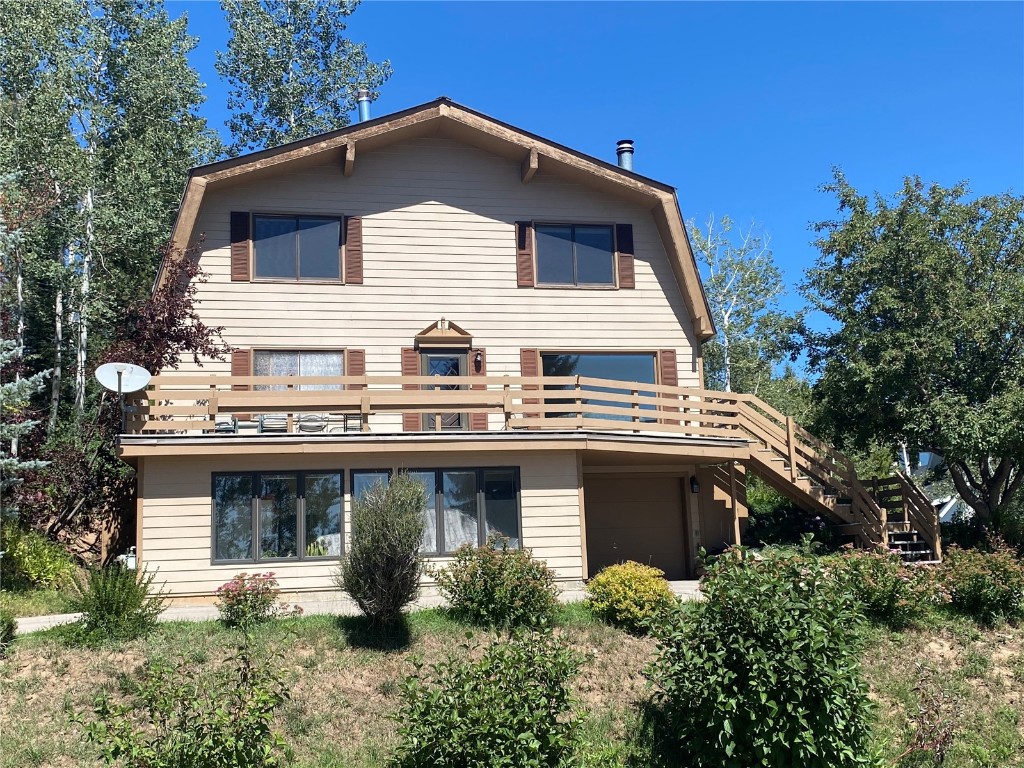 a front view of a house with balcony