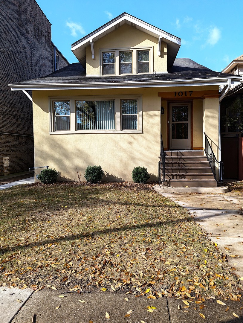 a front view of a house