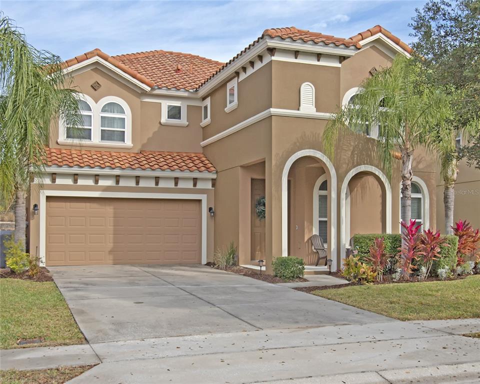 a front view of a house