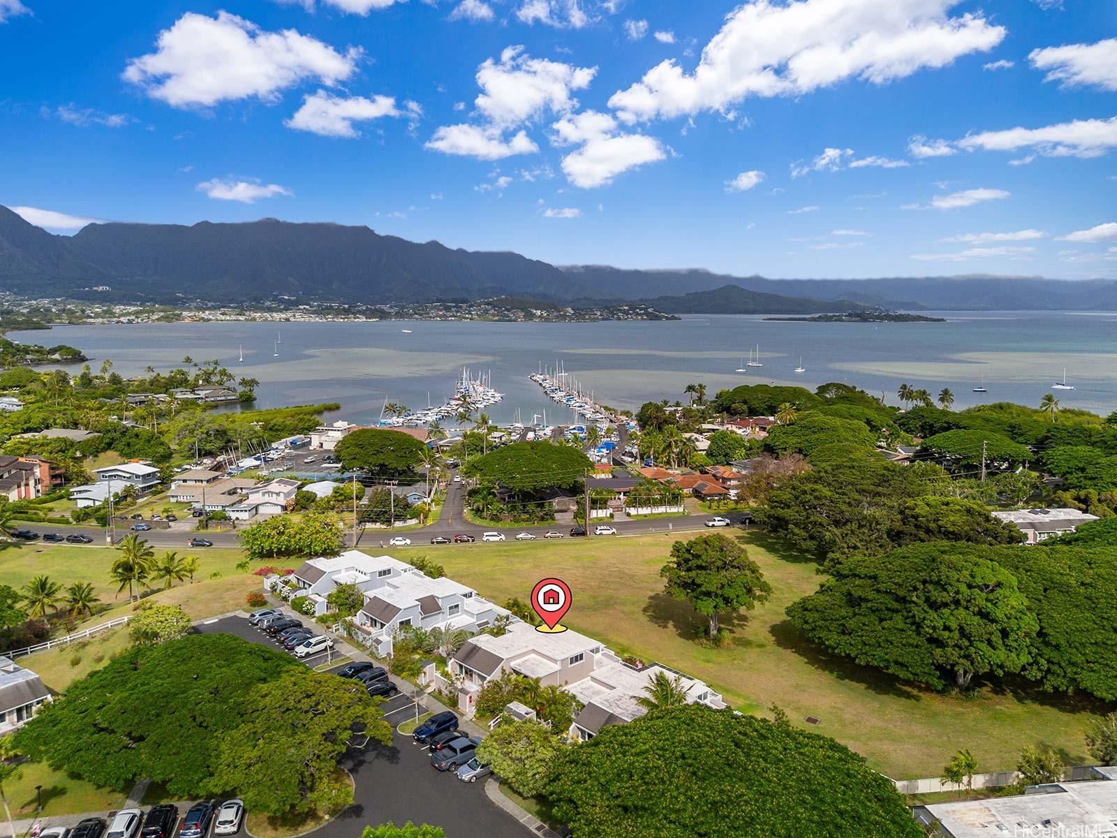 Just across the street from Kaneohe Yacht Club