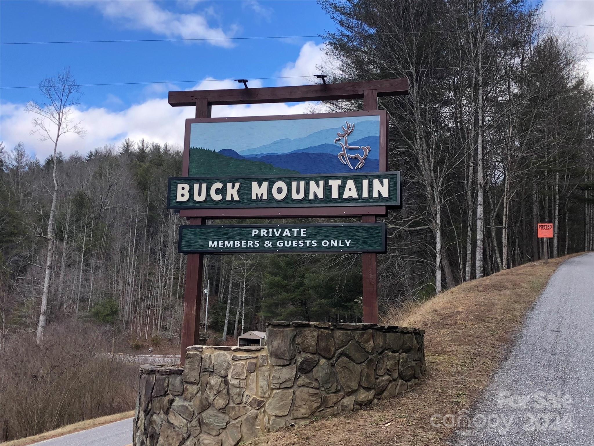 a view of outdoor space with sign board