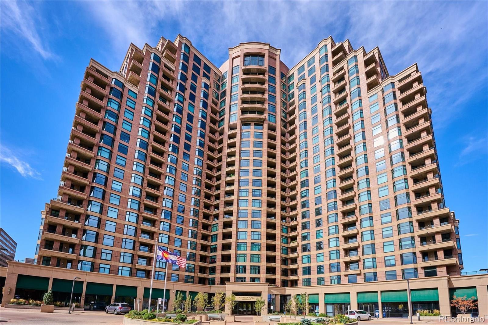 a view of a large building with windows