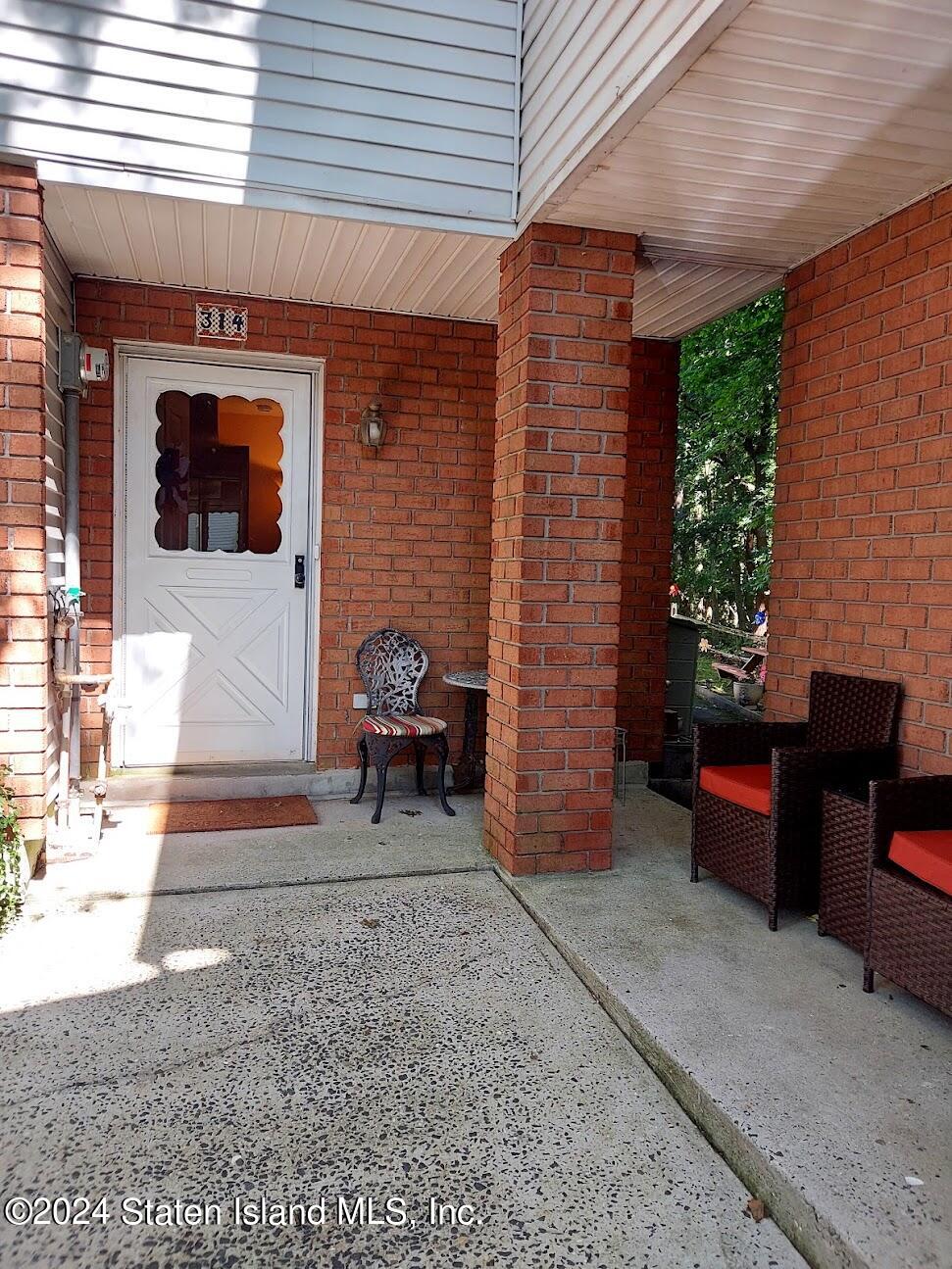 a view of outdoor seating area