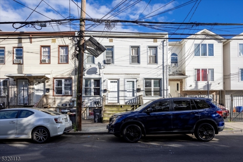 a car parked in front of a building