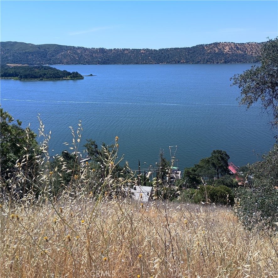 a view of lake with mountain