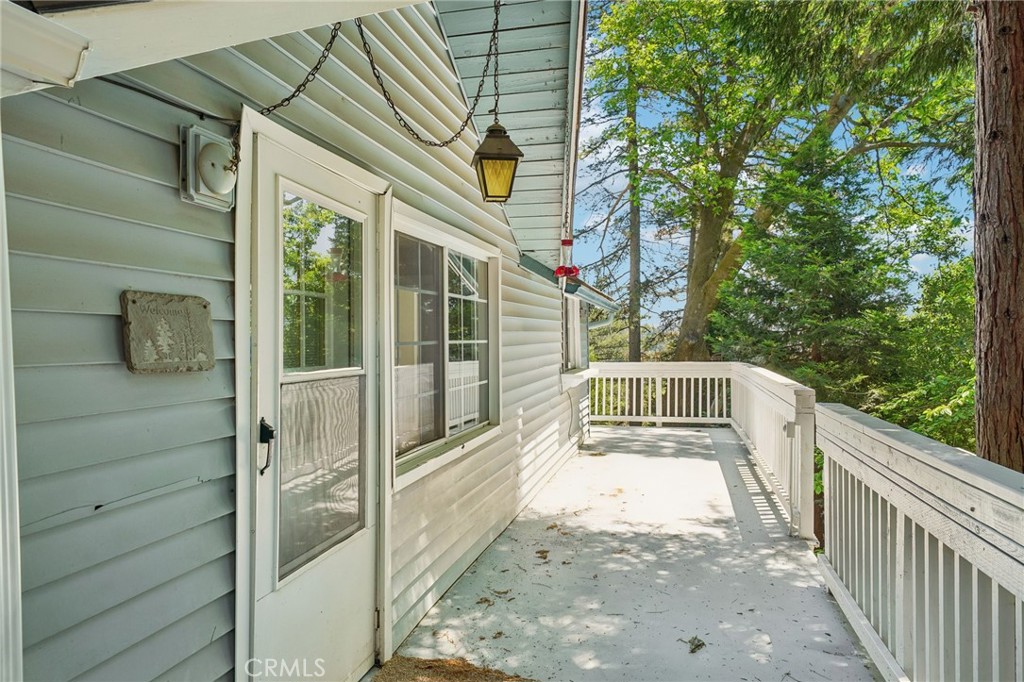 Front entry and wraparound deck