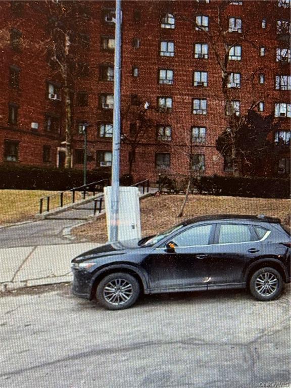 a car parked on the side of a street