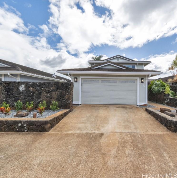 Beautiful rock wall and newly landscaped