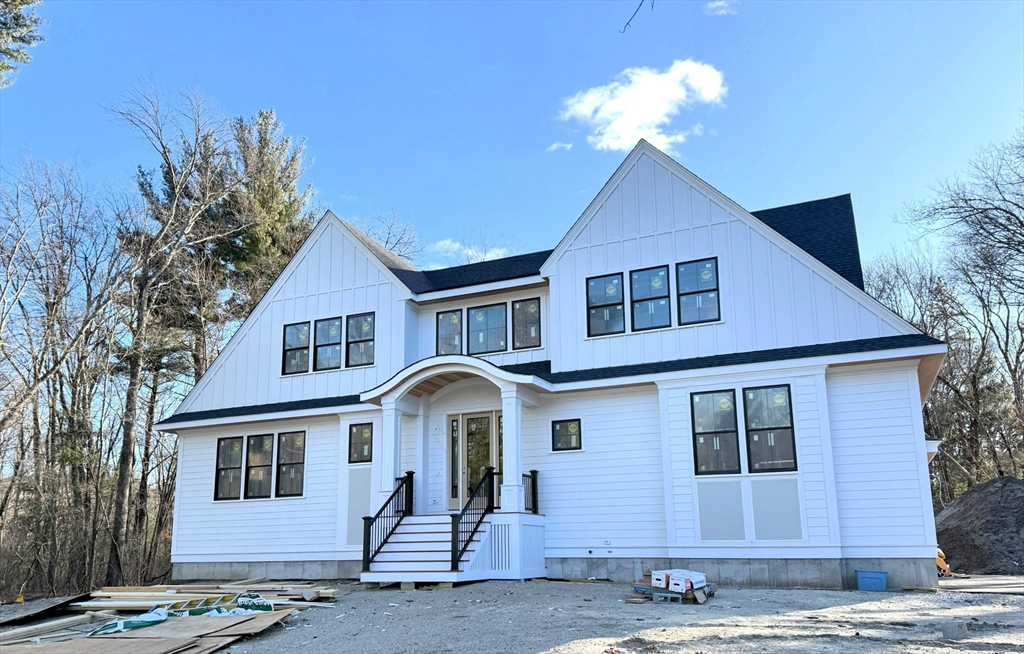 a front view of a house