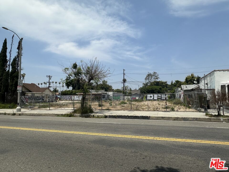 a view of street with houses