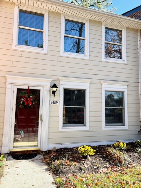 a front view of a house