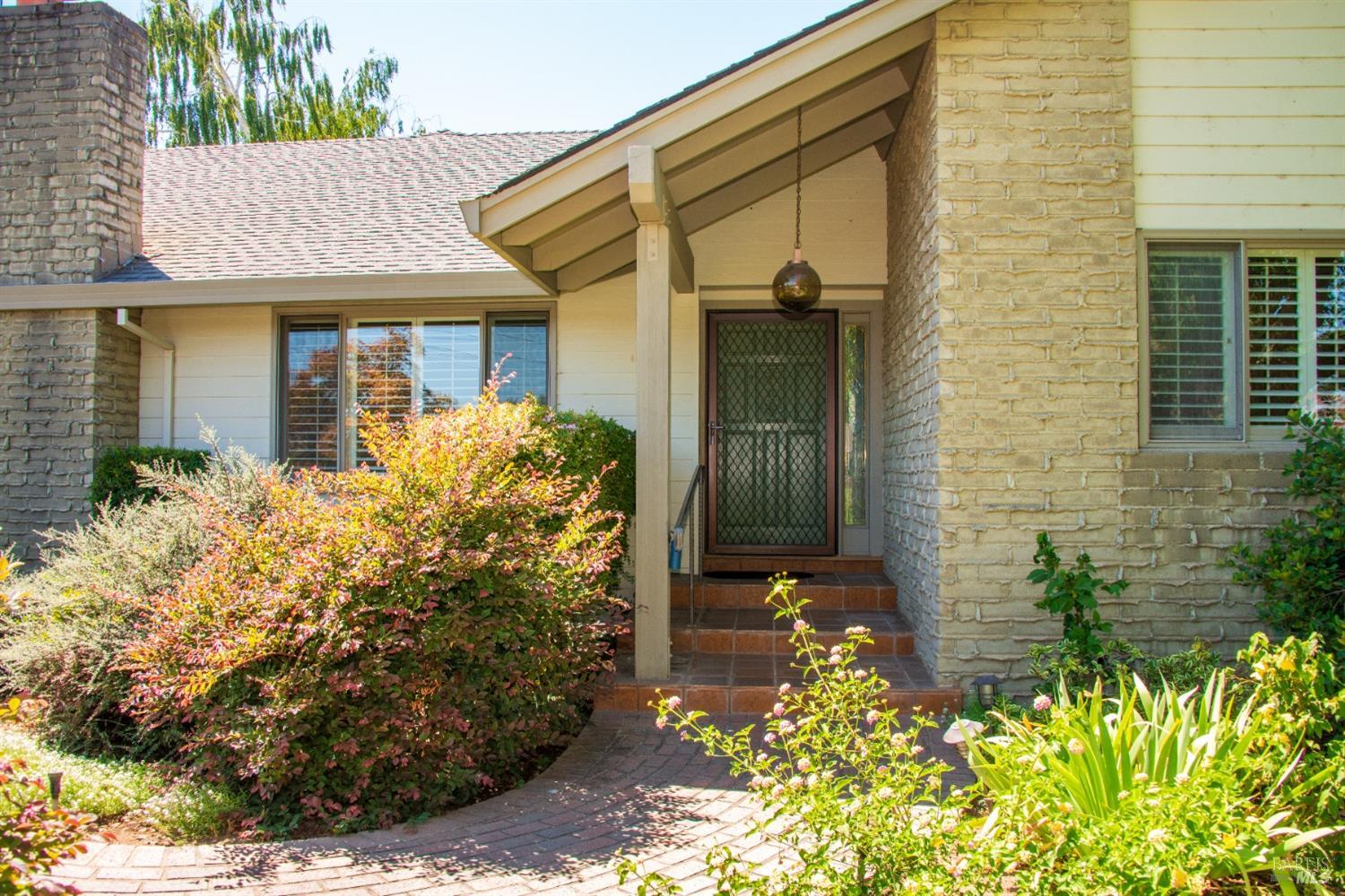 a front view of a house