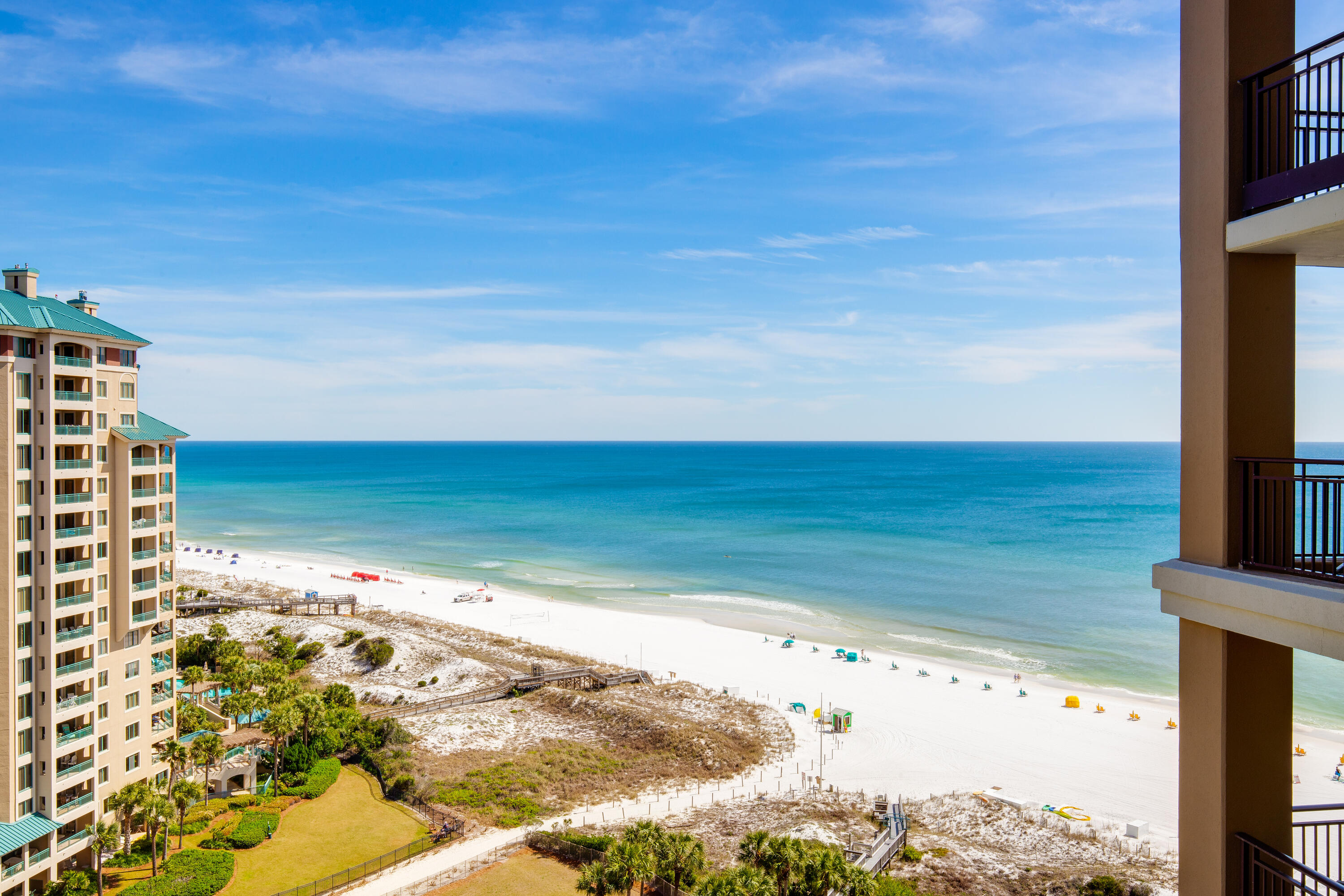 a view of beach and ocean