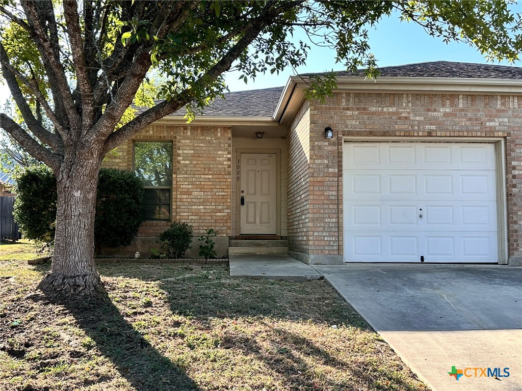 a front view of a house