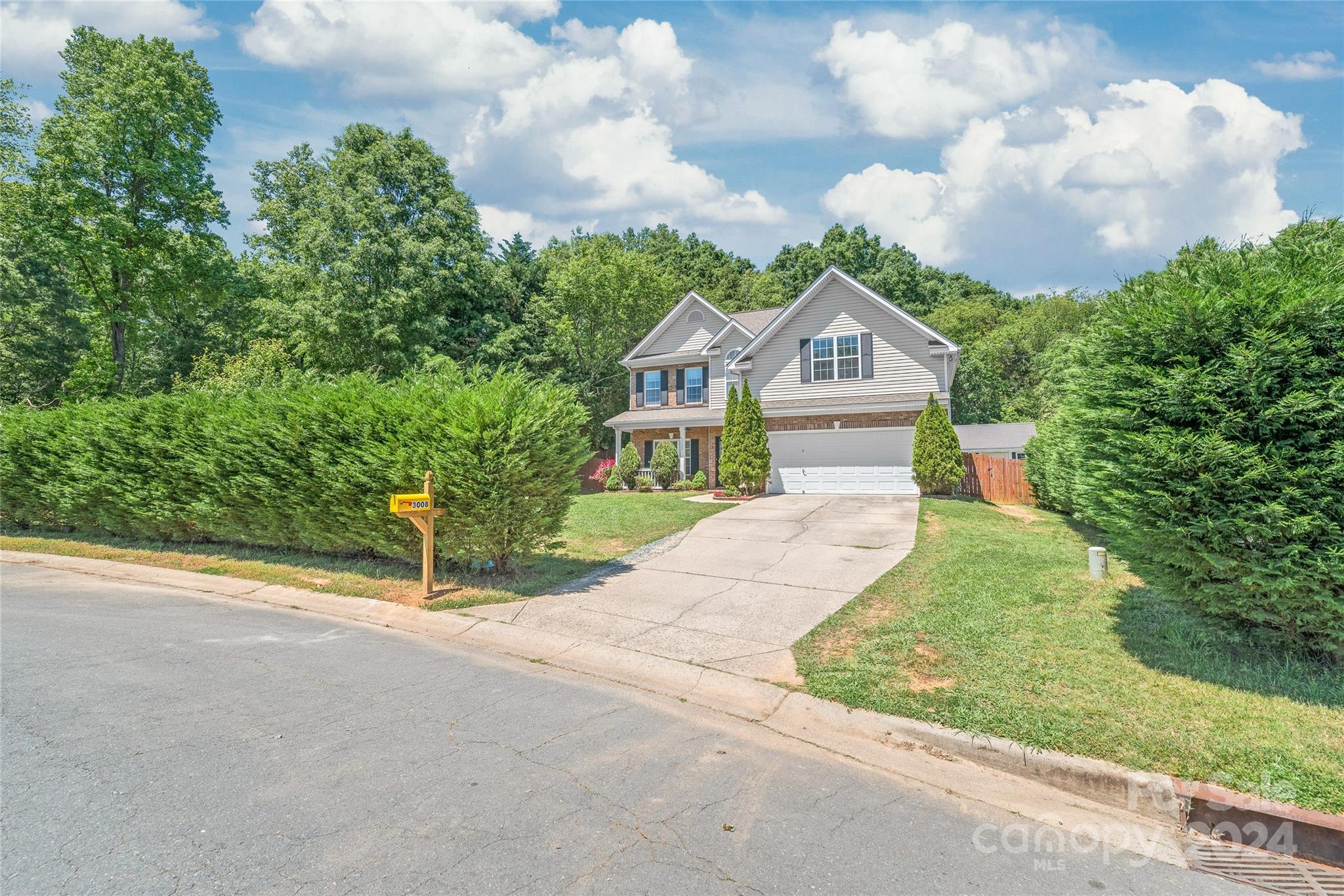 front view of house with a yard