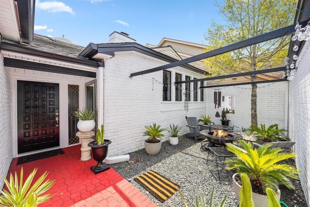 a view of a house with patio